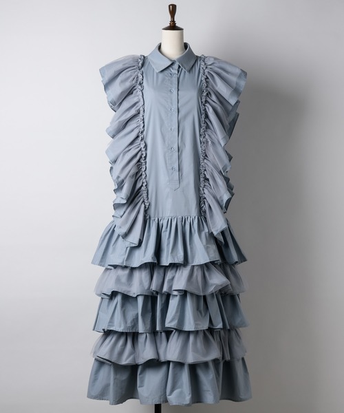 LA BELLE ETUDE（ラベルエチュード） シャツワンピース FREE ブラック