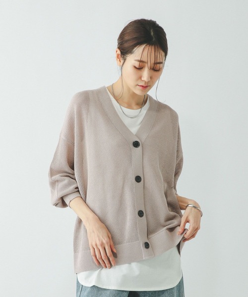 GLOBAL WORK 「GLOBAL WORK」 ニットカーディガン SHORT モカ