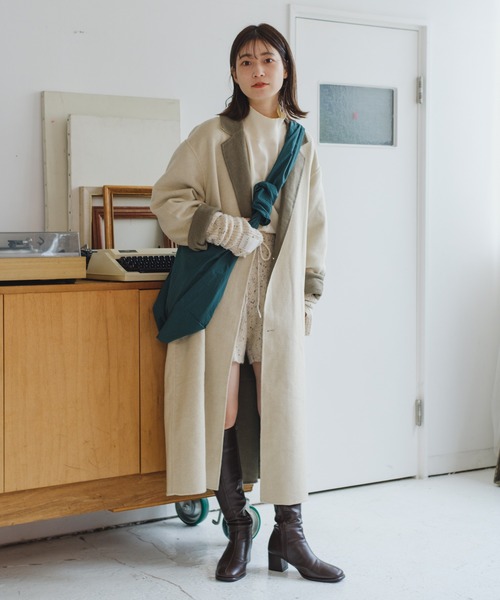 「Kastane」 チェスターコート 2 アイボリー レディース_画像2