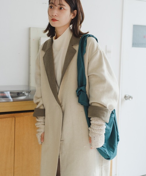 「Kastane」 チェスターコート 2 アイボリー レディース_画像5