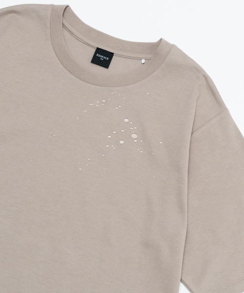「EDIFICE」 半袖Tシャツ MEDIUM ホワイト メンズ