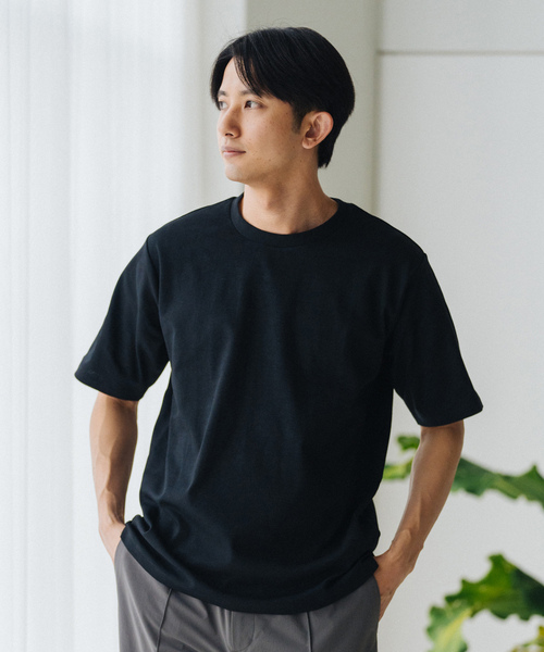 「EDIFICE」 半袖Tシャツ MEDIUM ホワイト メンズ