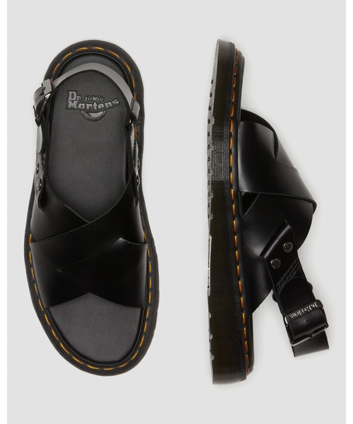 Dr. Martens ブラックサンダル 4 UK Dr.Martens 「Dr. Martens」 サンダル 4 ブラック メンズ