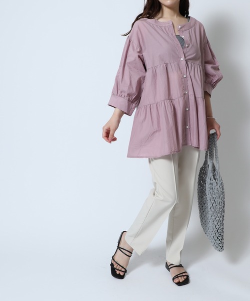 「SETUP7」 「maisonbreeze」7分袖ブラウス FREE ブラック レディース_画像2