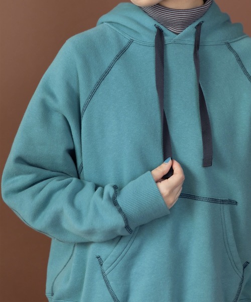 PAR ICI（パーリッシィ） パーカー リサイクルコットン 裏毛フーディー