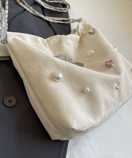 shoppinggo ショルダーバッグ バッグ リボン レディース 斜めがけ