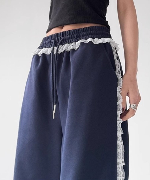 lilful スウェットパンツ ジャージ 「25年秋冬新作」ウエストレース