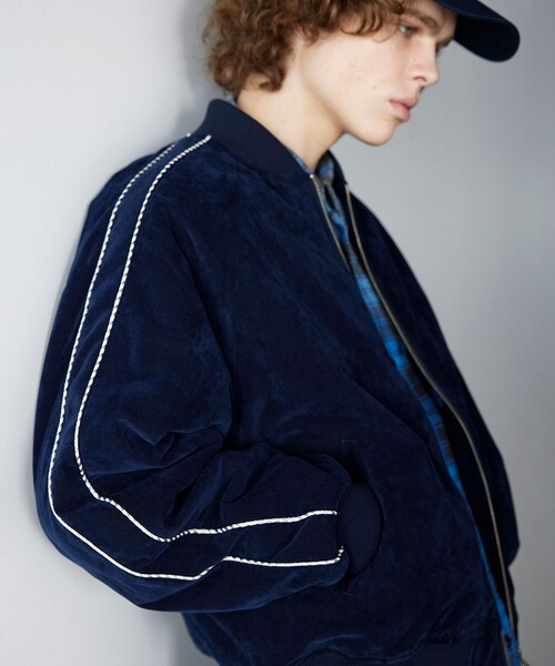 BEAMS（ビームス） ブルゾン アウター リラックスフィット ベロア