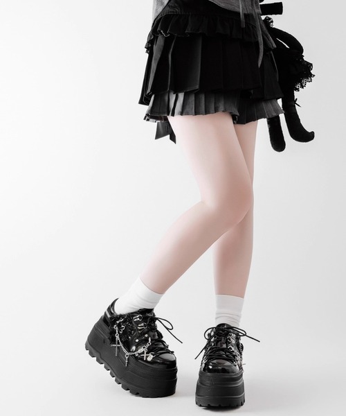 な*︎様 REDValentino 黒 ニットスニーカー フリル付き NOVESSEL スニーカー 「Transfer Student/トランスファー