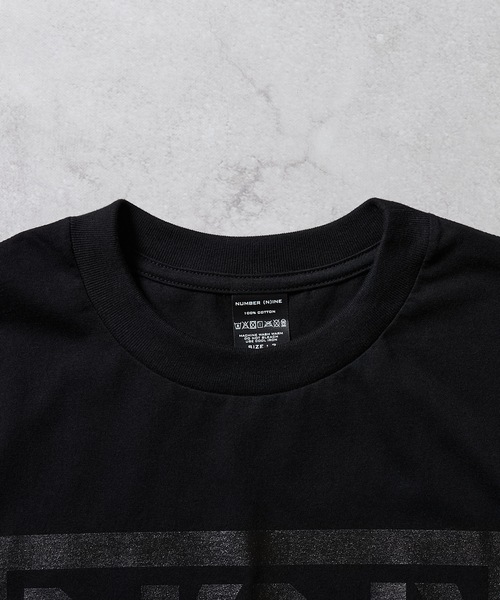 ナンバーナイン tシャツ NUMBER(N)INE サイズ4 NUMBER (N)INE 「NUMBER (N)INE」 半袖Tシャツ 4 ブラック メンズ