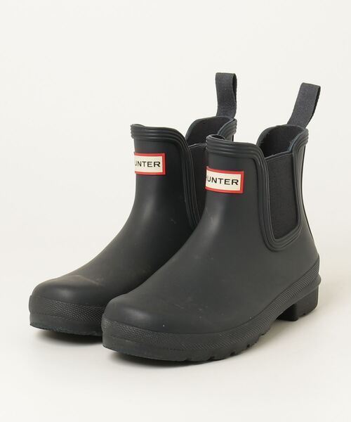 HUNTER（ハンター） ショートブーツ 24cm ネイビー レディース