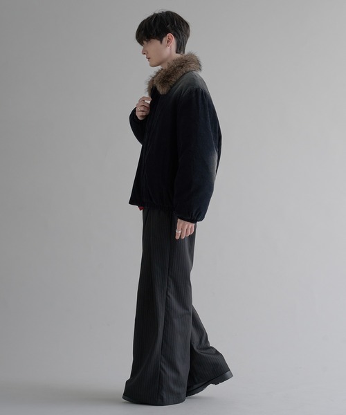 epnok ブルゾン アウター 2WAYコーデュロイ中綿ファーブルゾン メンズ