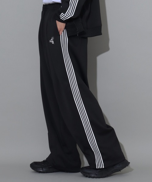 パンツ サイドラインハチ刺繍バルーントラックパンツ メンズ