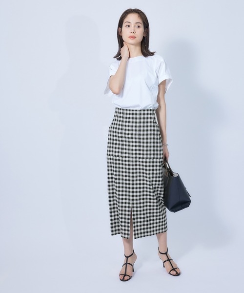 「ROPE'」 タイトスカート 40 ブルー レディース_画像3