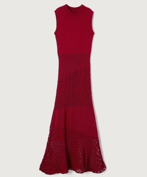 anuans（アニュアンス） ニットワンピース MEDIUM ベージュ レディース