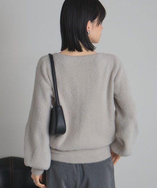 &. NOSTALGIA（ノスタルジア） ニット セーター フェザーヤーンニット