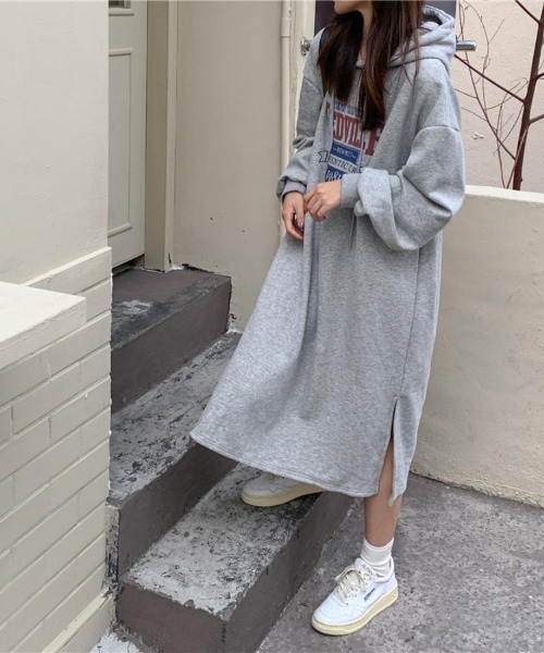 ワンピース 裏起毛あったかパーカーワンピース : ZOZOTOWN Yahoo!店