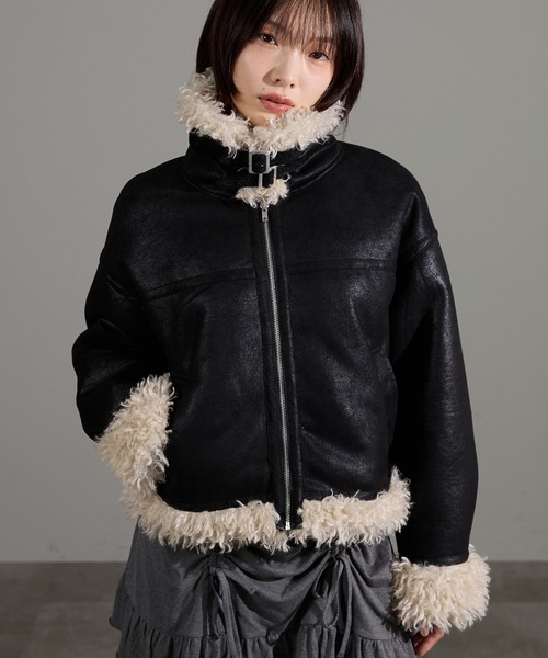 美品　FORMO ブルゾン　21S 完売　MA-1 ブルゾン　黒 狐独 ブルゾン アウター ファイヤーマンバックル刺繍MA-1ジャケット