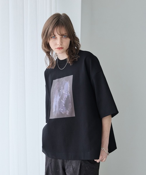 「Spielio」 半袖Tシャツ M ブラック メンズ_画像7