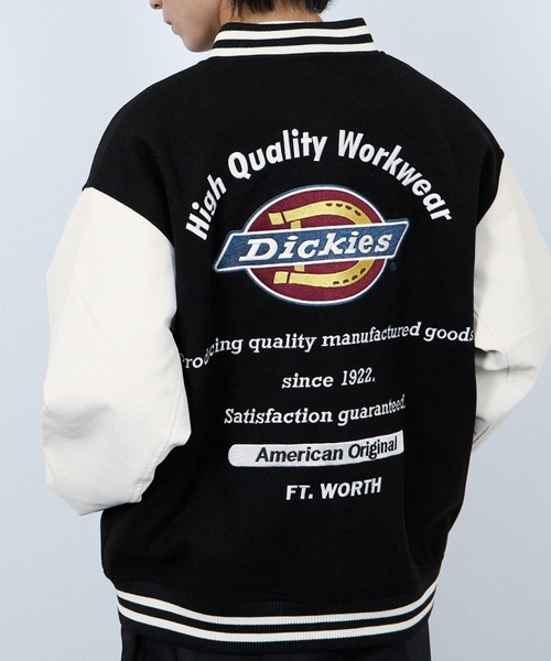Dickies（ディッキーズ） スタジャン ロゴ刺繍切替スタジャン メンズ