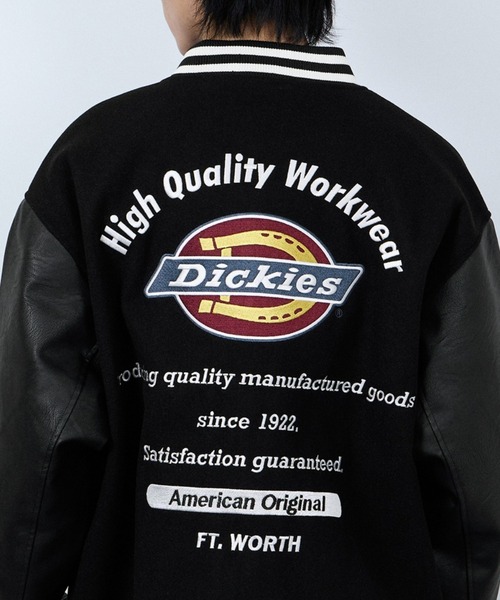 Dickies スタジャン ブラック Dickies（ディッキーズ）の「スタジアムジャケット（スタジャン）」 - WEAR