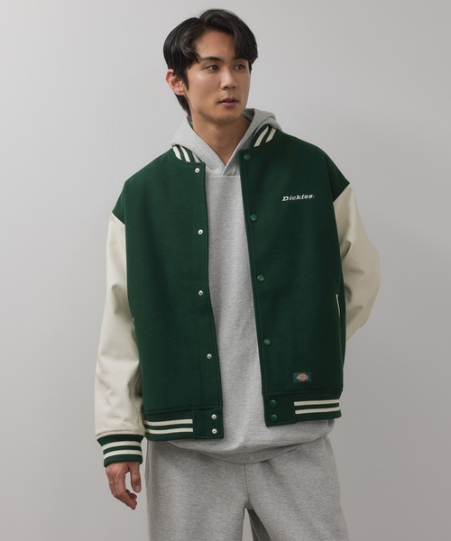 Dickies（ディッキーズ） スタジャン ロゴ刺繍切替スタジャン メンズ