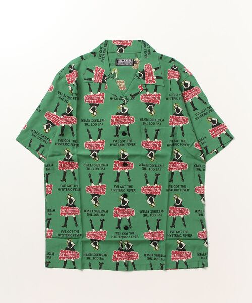 「HYSTERIC GLAMOUR」 半袖シャツ LARGE グリーン系その他 メンズの画像