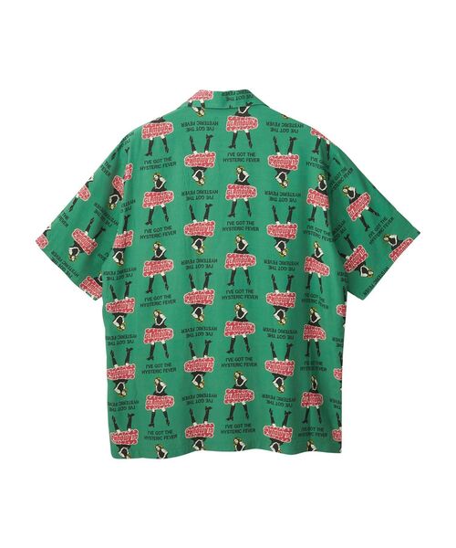 「HYSTERIC GLAMOUR」 半袖シャツ LARGE グリーン系その他 メンズの画像