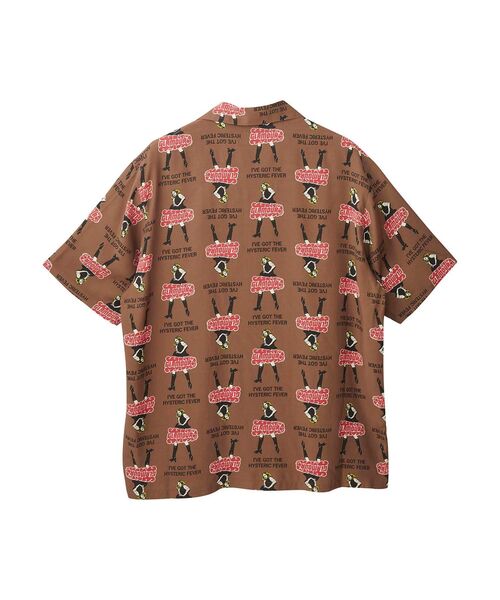 「HYSTERIC GLAMOUR」 半袖シャツ LARGE グリーン系その他 メンズの画像