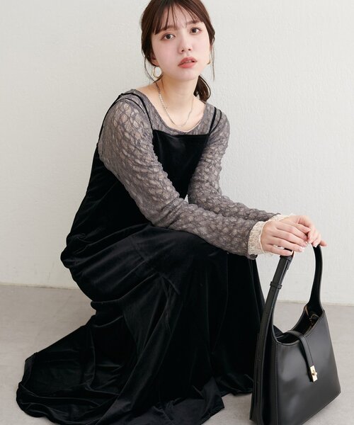 natural couture ワンピース 「mizu」マルチリボンマーメイド