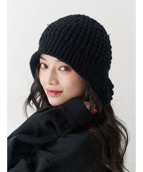 jouetie（ジュエティ） ニット帽 ニットキャップ クロシェライク