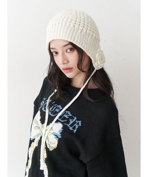 jouetie（ジュエティ） ニット帽 ニットキャップ クロシェライク