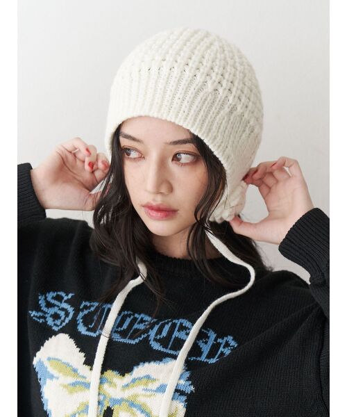 jouetie（ジュエティ） ニット帽 ニットキャップ クロシェライク
