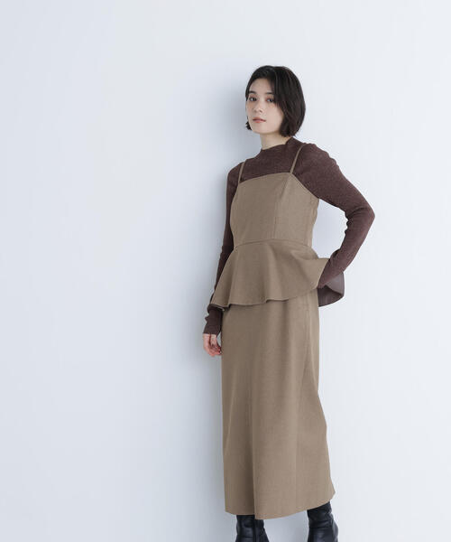 NATURAL BEAUTY BASIC ジャンパースカート ペプラムキャミ