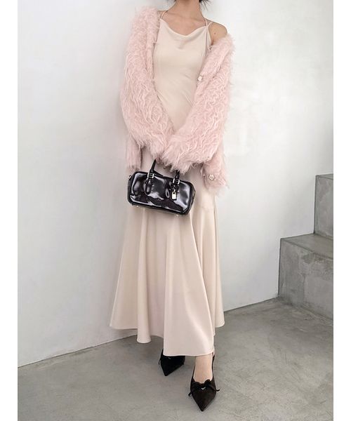 SNIDEL（スナイデル） ワンピース サテンマーメイドキャミワンピース