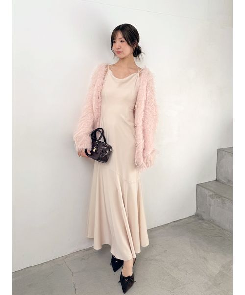 SNIDEL（スナイデル） ワンピース サテンマーメイドキャミワンピース