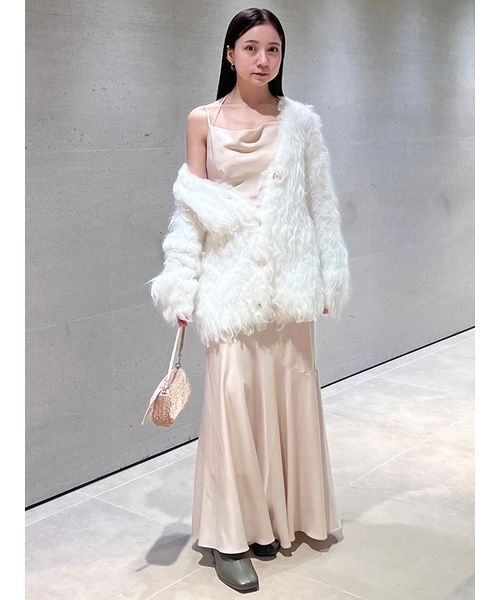 SNIDEL（スナイデル） ワンピース サテンマーメイドキャミワンピース