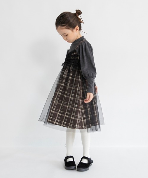 新品 familiar チェック ジャンパースカート 130 ジャンパースカート | ファミリア公式サイト