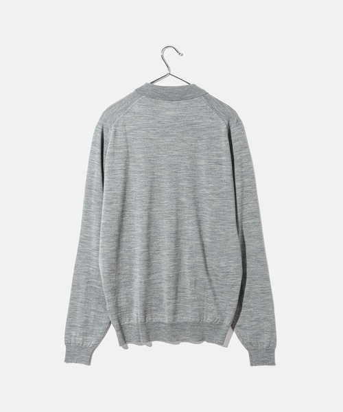 よ*ん様 JOHN SMEDLEY/メリノウールポロシャツ/ライトグレー/siz JOHN SMEDLEY ジョンスメドレー 長袖 ポロシャツ/BELPER エクストラ