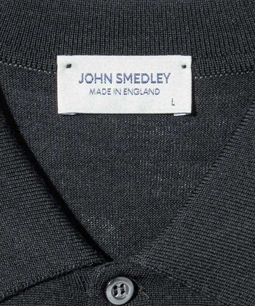JOHN SMEDLEY グレー ポロシャツ L JOHN SMEDLEY（ジョンスメドレー） ポロシャツ RHODES ITALIAN FIT