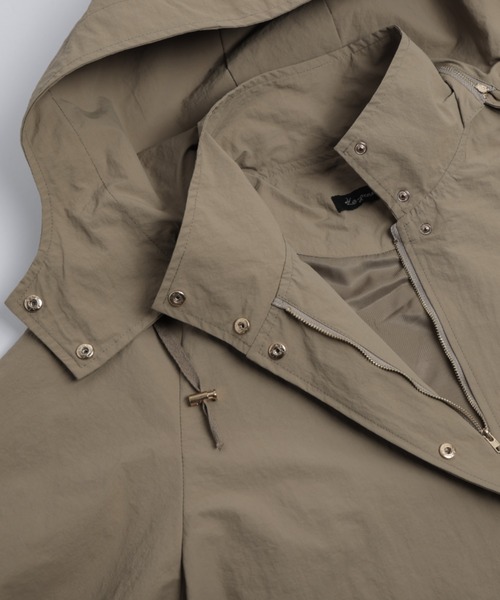 「La-gemme」 マウンテンパーカー フリー ブラウン レディース_画像2