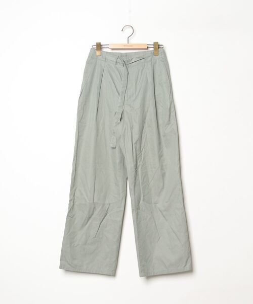 AURALEE ベージュグリーン カジュアルパンツ　オーラリー AURALEE（オーラリー） パンツ 1 グリーン レディース : ZOZOTOWN