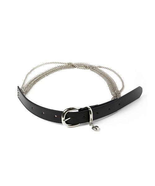 小物 Ameri UND WIDE CHAIN BELT Ameri（アメリ） ベルト UND WIDE CHAIN BELT レディース : ZOZOTOWN