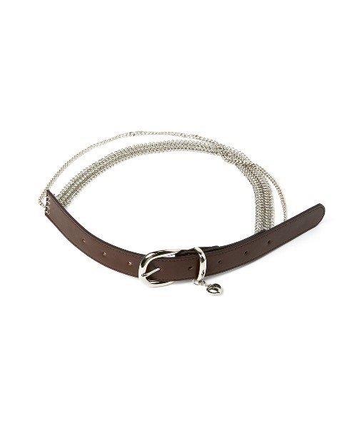 小物 Ameri UND WIDE CHAIN BELT Ameri（アメリ） ベルト UND WIDE CHAIN BELT レディース : ZOZOTOWN