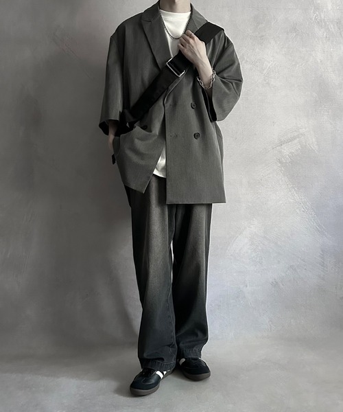 「SERACE」 テーラードジャケット M ブラック メンズ_画像4