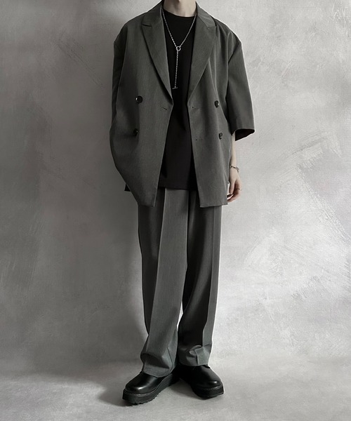 「SERACE」 テーラードジャケット M ブラック メンズ_画像8