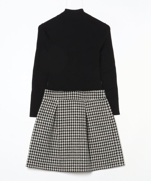 BLUE LABEL CRESTBRIDGE チェック柄ニットワンピース 38 BLUE LABEL CRESTBRIDGE（ブルーレーベルクレストブリッジ） チェック