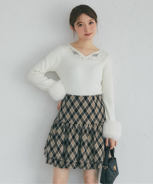 tocco closet（トッコ クローゼット） スカート アーガイルチェック柄