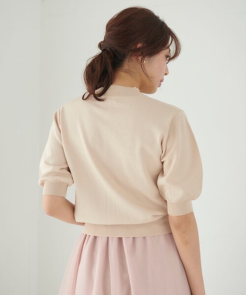 「Feroux」 半袖ニット F ブラック レディース_画像4