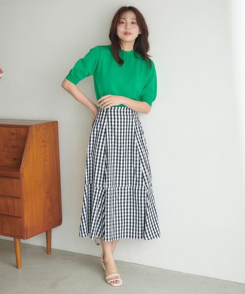 「Feroux」 半袖ニット F ブラック レディース_画像5